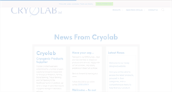 Desktop Screenshot of cryolab.co.uk