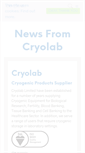 Mobile Screenshot of cryolab.co.uk
