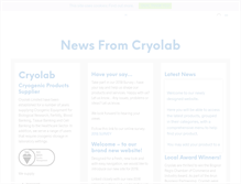 Tablet Screenshot of cryolab.co.uk